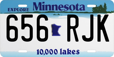 MN license plate 656RJK