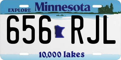 MN license plate 656RJL