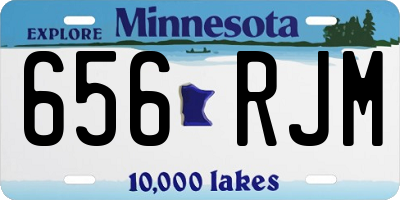 MN license plate 656RJM
