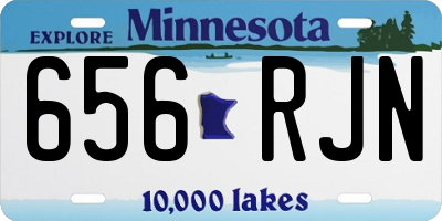 MN license plate 656RJN