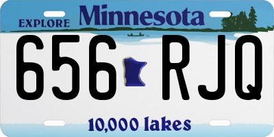 MN license plate 656RJQ