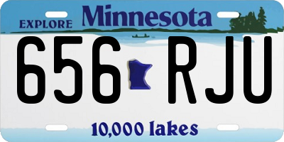 MN license plate 656RJU