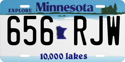 MN license plate 656RJW