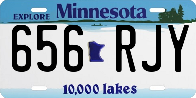 MN license plate 656RJY