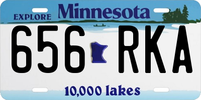 MN license plate 656RKA