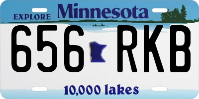 MN license plate 656RKB