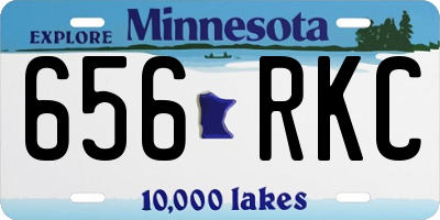 MN license plate 656RKC