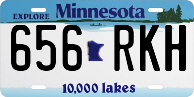 MN license plate 656RKH