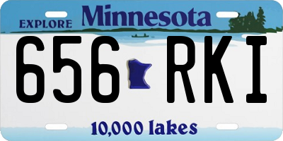 MN license plate 656RKI