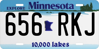 MN license plate 656RKJ