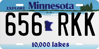 MN license plate 656RKK