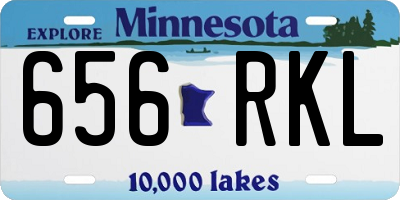 MN license plate 656RKL