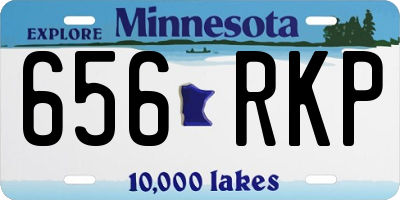 MN license plate 656RKP