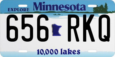 MN license plate 656RKQ