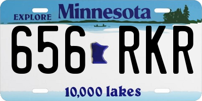 MN license plate 656RKR
