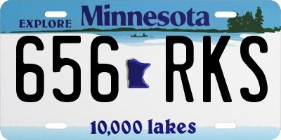 MN license plate 656RKS