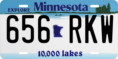 MN license plate 656RKW