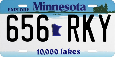 MN license plate 656RKY
