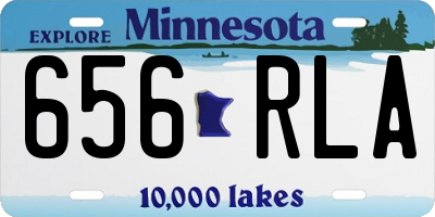 MN license plate 656RLA