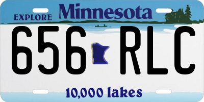 MN license plate 656RLC