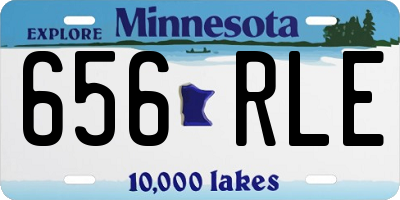 MN license plate 656RLE