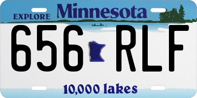 MN license plate 656RLF