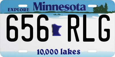 MN license plate 656RLG