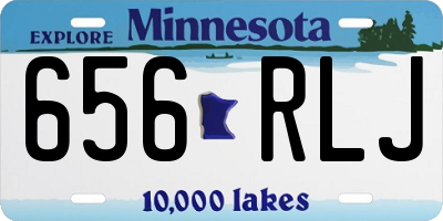 MN license plate 656RLJ