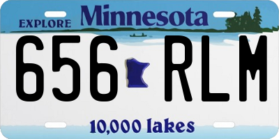 MN license plate 656RLM