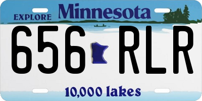 MN license plate 656RLR