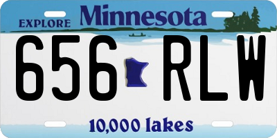 MN license plate 656RLW