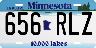 MN license plate 656RLZ