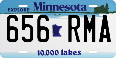 MN license plate 656RMA
