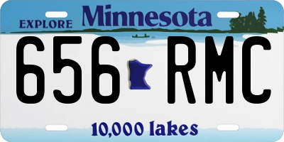 MN license plate 656RMC