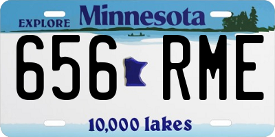 MN license plate 656RME