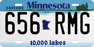 MN license plate 656RMG