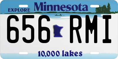 MN license plate 656RMI