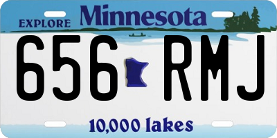 MN license plate 656RMJ