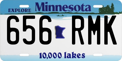 MN license plate 656RMK