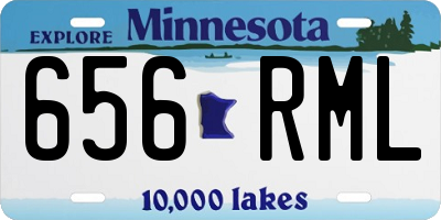 MN license plate 656RML