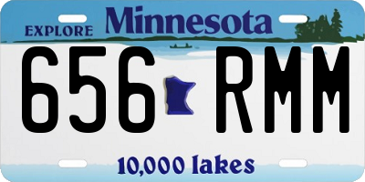 MN license plate 656RMM