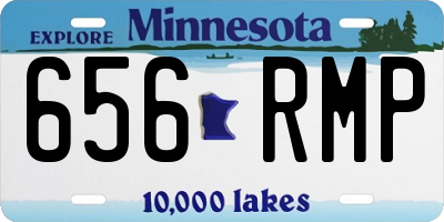 MN license plate 656RMP