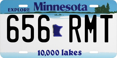MN license plate 656RMT