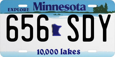 MN license plate 656SDY