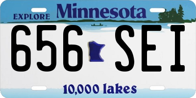 MN license plate 656SEI