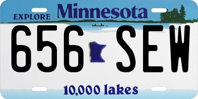MN license plate 656SEW