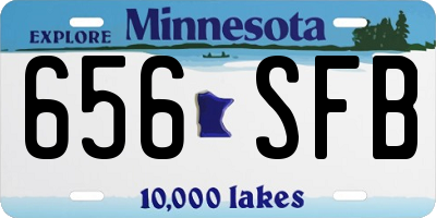 MN license plate 656SFB