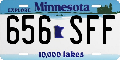 MN license plate 656SFF