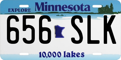 MN license plate 656SLK