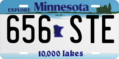 MN license plate 656STE